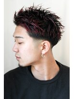 メリケンバーバーショップ コウベ(MERICAN BARBERSHOP KOBE)&nbsp;ベリショスキンフェードマニパニレッドミックス