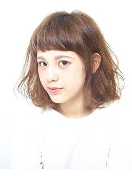 サロン マーニ(salon m ni) ショートバング／ベージュカラー