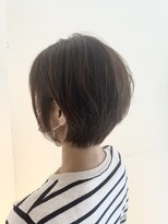 ヘアーサロン モンクール(hairsalon mon'coeur) ☆ブラウングレージュ ＆ ひし形シルエットエッジショート ☆