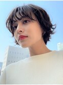 アンニュイパーマショート