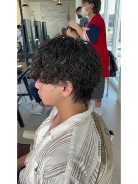 ミオ(Mio) 滋賀、南草津、メンズ美容室、波巻きツイストスパイラルパーマ