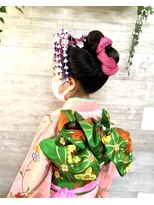 ロカット サロン(Roquat Salon)&nbsp;七五三日本髪ヘアセットと着付け【立川/エクステ/立川/国立/袴】