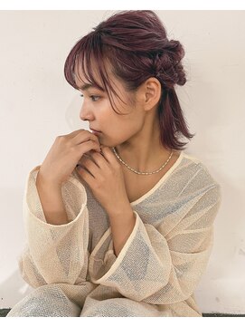 プフ 伏見(puf) ボブアレンジ 髪質改善/インナーカラー/ケアブリーチ