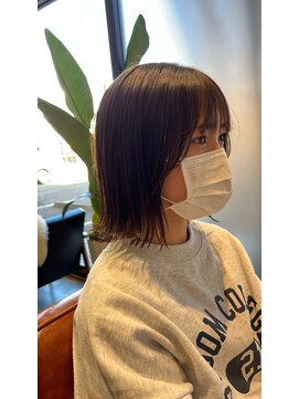 クルニエ(crenier) 切りっぱなしボブ/サイドバング