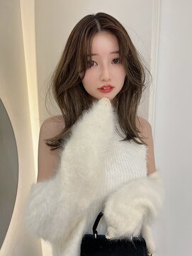 ヌイ 横浜(nui) くびれレイヤーベージュ_大人ガーリーチョコレートモード