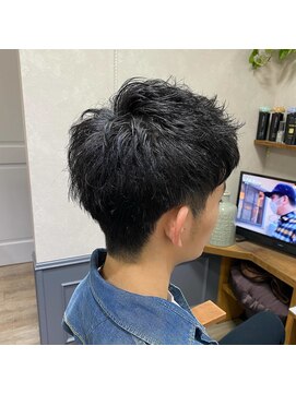 カミケン 清明店(kamiken.) 清潔感UP！束感ウェット爽やかツーブロック【カミケン清明店】