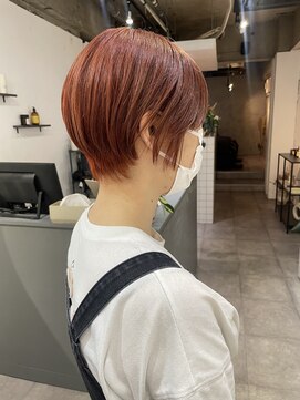 ウック 名古屋 名駅(wooc) 1ブリーチオレンジレッド