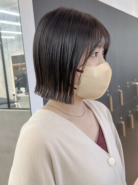 ロンドシエル 横浜(Lond ciel) 【阿部もえる】黒髪ボブとミニボブでも外ハネ！