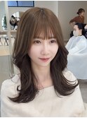 巻ける縮毛矯正と透け感たっぷりカラー