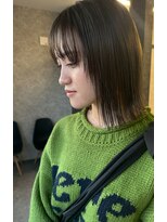 スレイ(SLAY)&nbsp;切りっぱなしbob×オリーブcolor