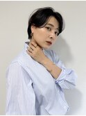 大人暗髪ウェットヘア×大人クールニュアンスパーマ