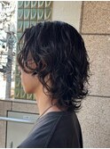 パーマ/メンズパーマ/ビジネスヘア/アップバング/メンズウルフ