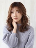 20代30代艶感ストレート♪髪質改善カラーミルクティーベージュ