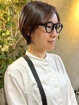 トレヘアー 京都 烏丸(tRe hair)&nbsp;ショートスタイル　ナチュラルブラウン　20代30代40代