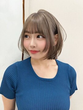 ジーナ 渋谷神南(Zina) 髪質改善＊くすみベージュボブ＊美髪【Zina渋谷神南】