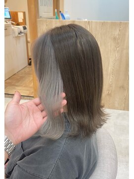 アグ ヘアー ブラウン 燕三条店(Agu hair brown) インナーカラーグレージュ