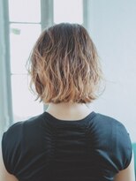 ルシードスタイルアンディアーモ(LUCIDO STYLE andiamo)&nbsp;ボブ巻きスタイル肩ライン顎ボブ外ハネセンターパート大人女子