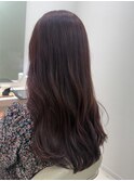 ブリーチなし！赤髪ロング
