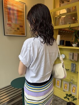 ヒントステーション(HINTSTATION) 〈浅草 半個室〉パーマミディ×暖色ブラウン