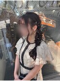 サイド編みおろし