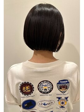 ハロ ハッピーヘアライフ 長居店(Halo happyhairlife) くびれヘアハイライトカラーミルクティーグレージュセミロング