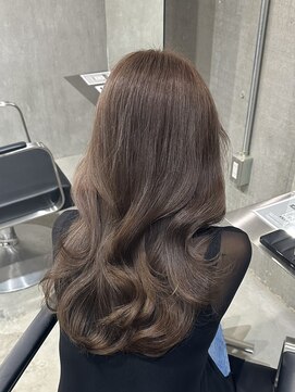 ラック(LUCK) ウォームブラウン/船橋/くすみベージュ/細めハイライト