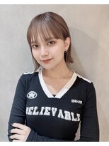 ロンドリゼル 札幌(Lond RiseL) オリーブグレー/前髪/ボブ/マロンベージュ/レイヤーカット/小顔