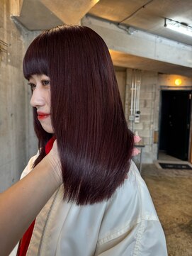 ボルドーカラー/髪質改善カラー