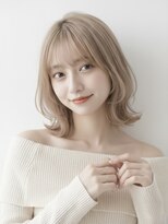 ヘアーズルーム 近鉄八尾(hair's RooM) 近鉄八尾で人気のハイトーン大人くびれボブ【近鉄八尾】