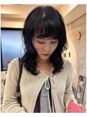 千葉駅/着物ヘア/大人ガーリー/ダークアッシュ/似合わせカット