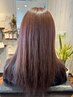 【全体染め】頭皮ケア+炭酸sh+ヘアケア修繕+2stepTr¥6,200→¥5,800