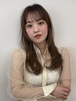 アース コアフュールボーテ 諏訪店(EARTH coiffure beaute)&nbsp;ナチュラルベージュ_ヨシンモリ_顔周りレイヤー_レイヤーカット
