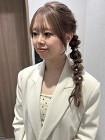 ユーフォリア 青山(Euphoria)&nbsp;サイド編み下ろし＊結婚式ヘアセット＊大人可愛い＊担当ami