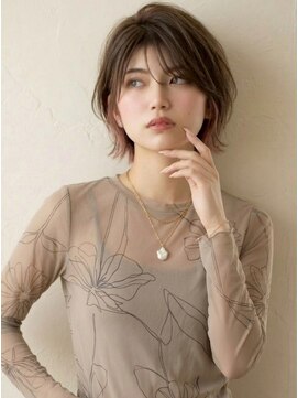 ヘアーメイク ライズ 西田辺店(Hair make rise;) 大人可愛い20代30代40代小顔ウルフレイヤーボブグレージュ