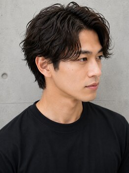 トランスモード(TRANCE MODE)の写真/【Men'sCut￥3950】ポイントパーマに定評あり！今っぽいニュアンスを引き出してくれる★[森町]