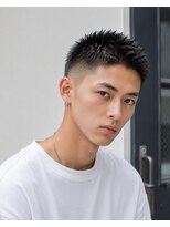 バグズ(Baguz) スキンフェードアップバングベリーショート刈り上げメンズ