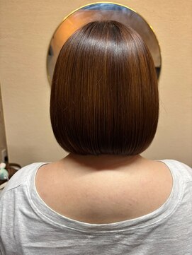 穀雨(Kokuu) 【骨格補正】ツヤ感たっぷり丸みボブで朝ラク似合わせヘア