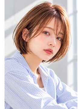フレイムス ヘアアンドリラックス 大宮東口店(Frames) ショートボブ髪型20代30代40代50代前髪あり前髪なし面長丸顔大宮