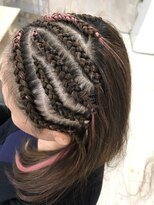 マーメイドヘアー(mermaid hair) コーンロウハーフ+メッシュ