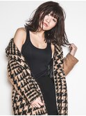 長め切りっぱなしボブ