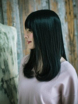 フラミューム(flammeum) シンプル黒髪ストレート