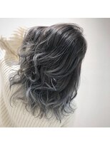 ノア ヘアデザイン 町田店(noa Hair Design)&nbsp;バレイヤージュ×ブルーシルバー