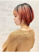 アウターカラー＋ショートボブ