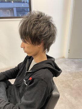 ナンバー(number+) 20代30代30代メンズフェザーマッシュ束感アッシュ好感度