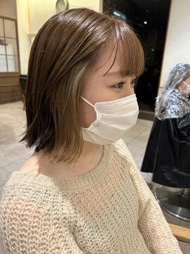 ネオリーブカップ 町田店(Neolive capu) イヤリングカラー　グレージュカラー Neolive capu町田店