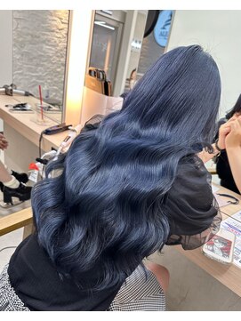 アリープパロット(ALEAP parrot) 艶髪ロングレイヤー/ディープブルー【ALEAP parrot/多賀】