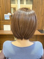 ヘアーズロー(hair's LOWE)&nbsp;【 hair's LOWE 】丸みショートボブ/くすみベージュ/髪質改善/冬