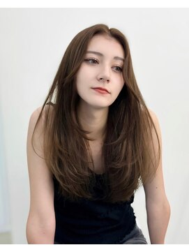 ノク 渋谷(nok) ザクザクレイヤーカット_オリーブベージュレイヤーカット