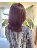 ブリーチなしのダブルカラーでピンクベージュ！