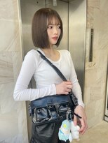 リリー(Lilley)&nbsp;くすみベージュ×姫カットレイヤー×韓国風巻き【ayana】